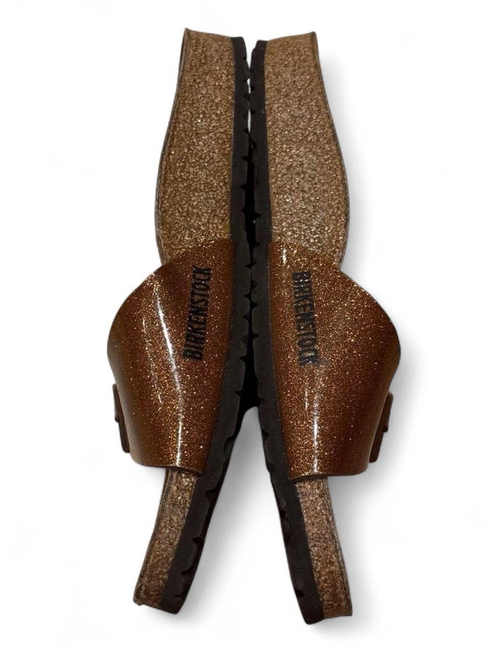 Birkenstock Madrid Birko Flor Bronze Brown glitter sandals - Picture 5 of 6